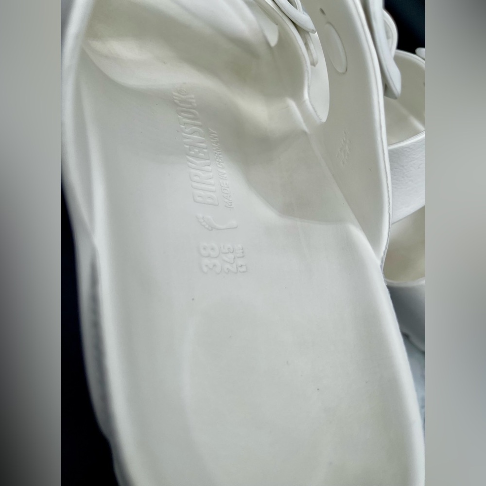 Birkenstock Classic White Double Strap Sandals - Picture 8 of 12